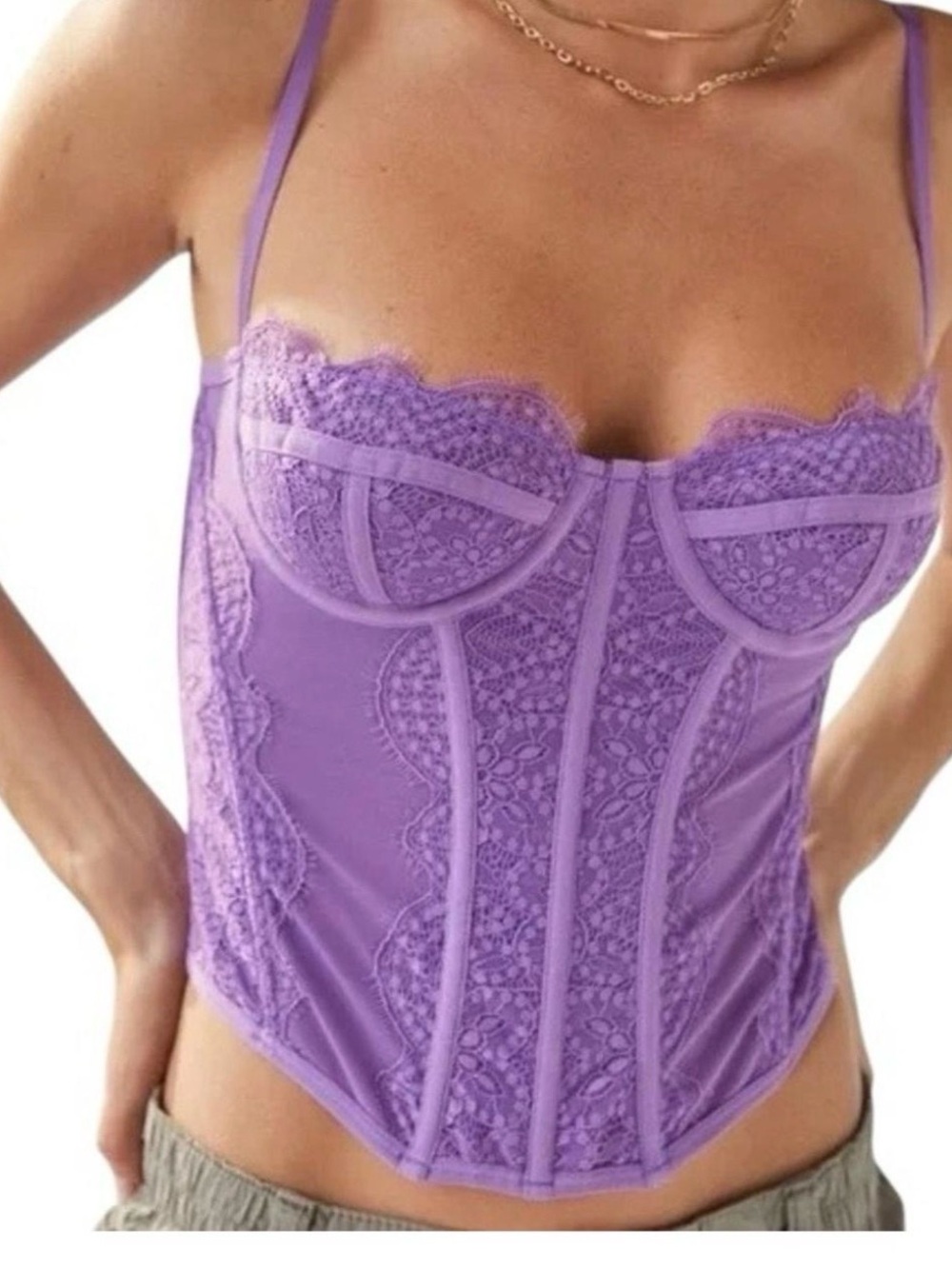 Urban Outfitters Purple Corset Top